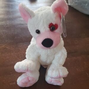 Cupid Beanie Baby White & Pink.